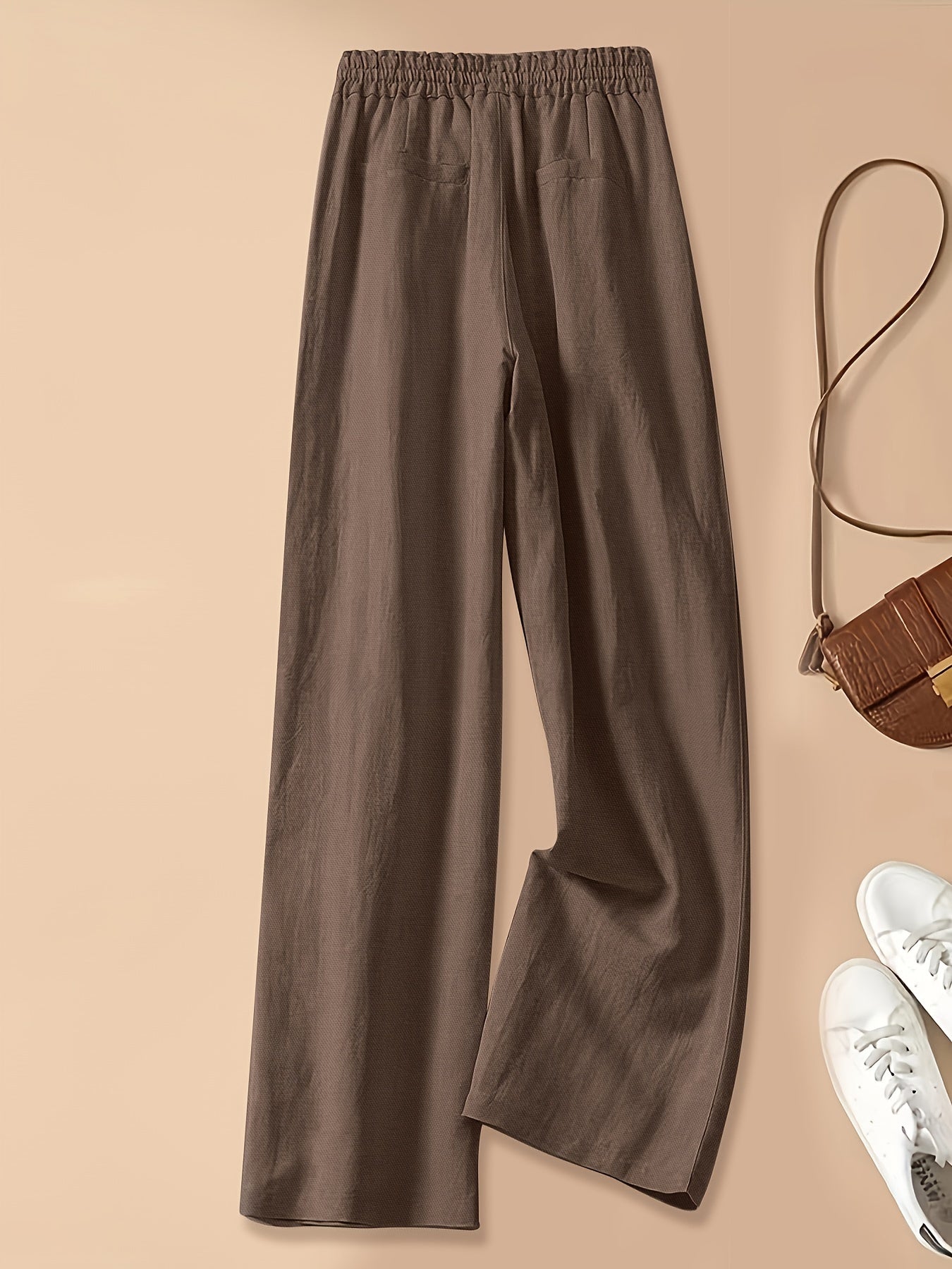 High-Waist Linen Pants – Lightweight, Breathable