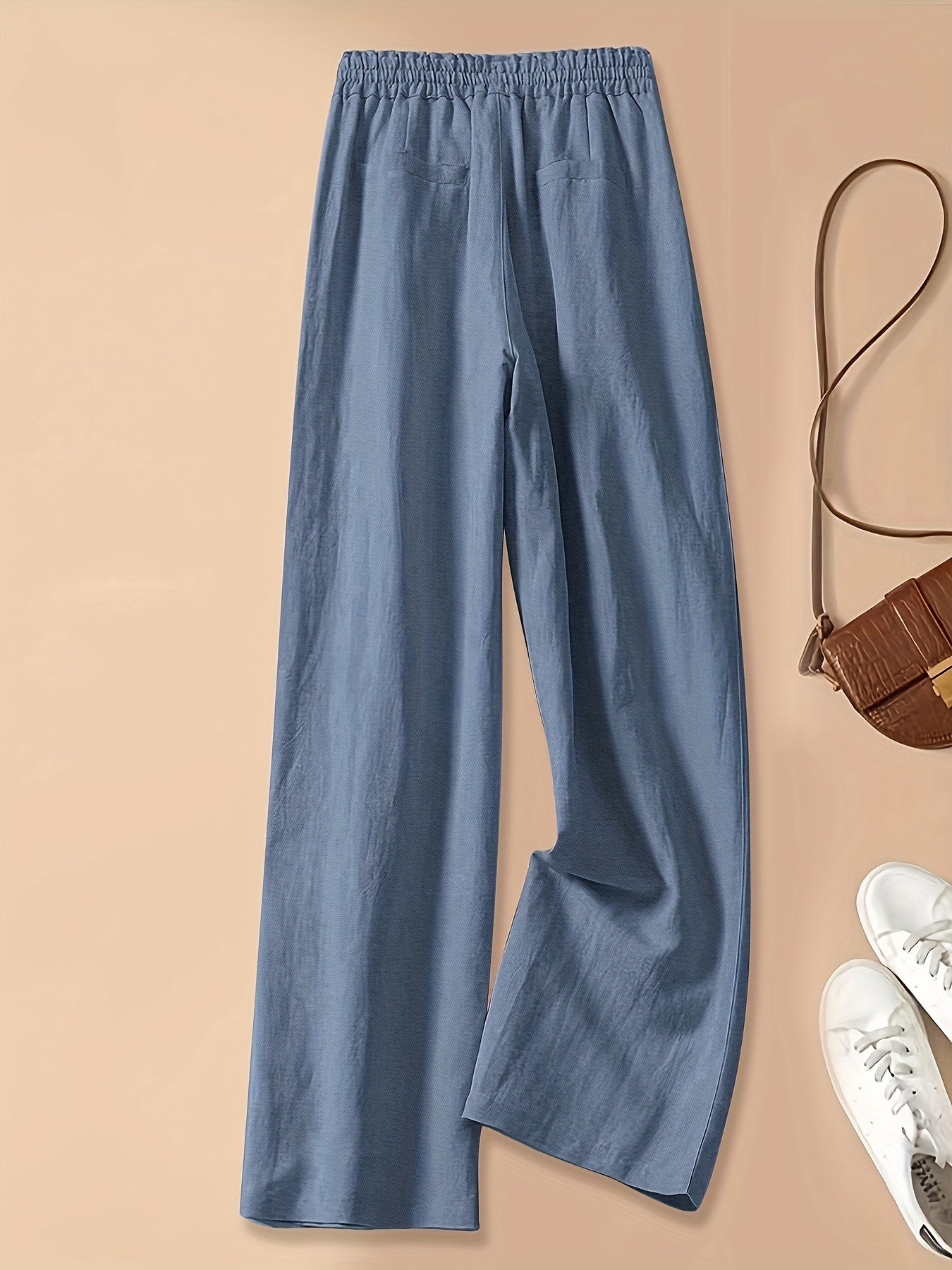 High-Waist Linen Pants – Lightweight, Breathable
