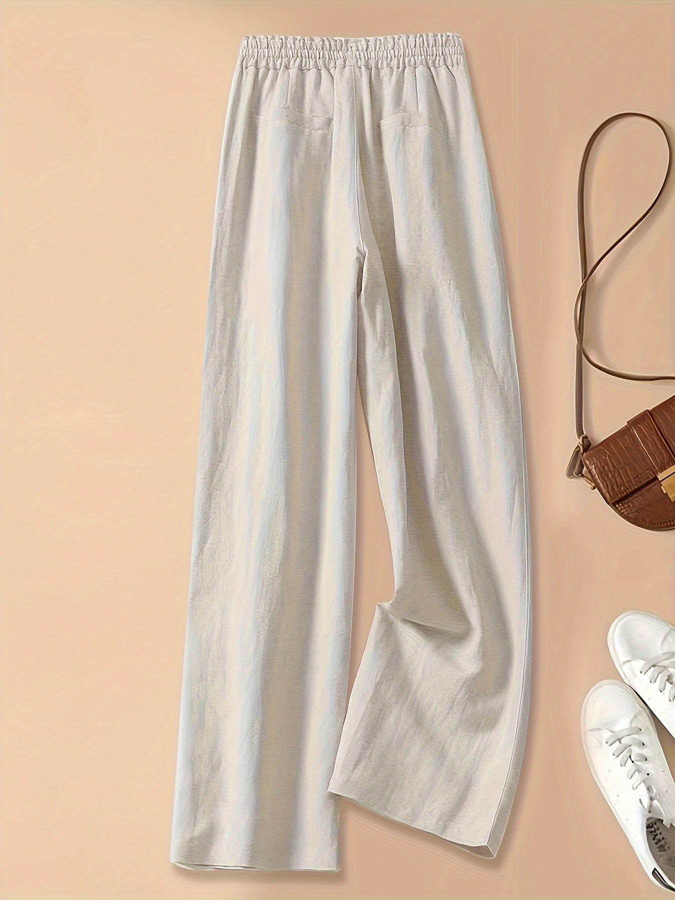 High-Waist Linen Pants – Lightweight, Breathable