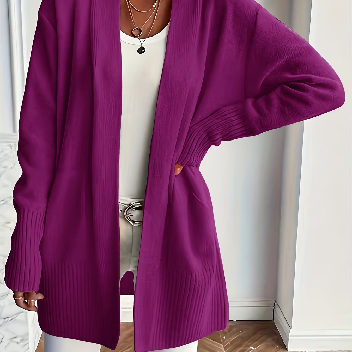 Cozy Open Front Cardigan