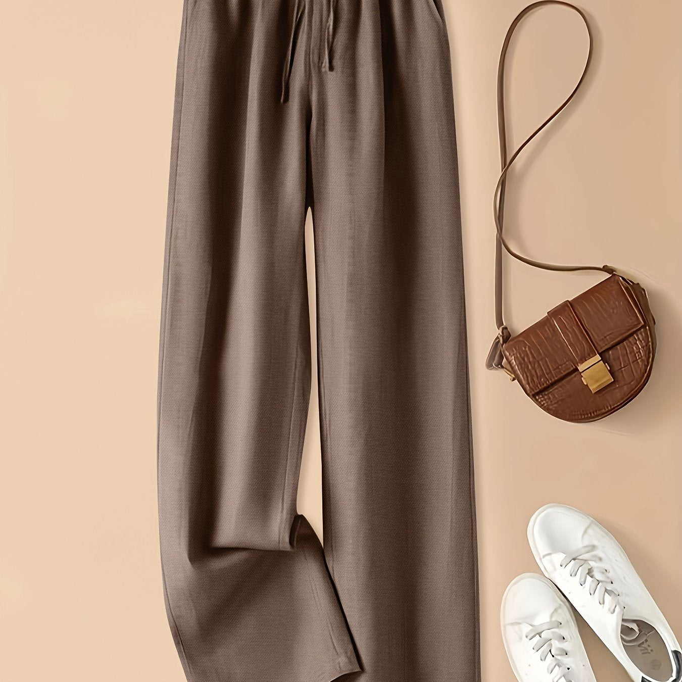 High-Waist Linen Pants – Lightweight, Breathable
