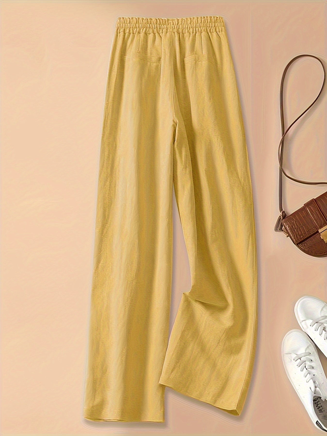 High-Waist Linen Pants – Lightweight, Breathable