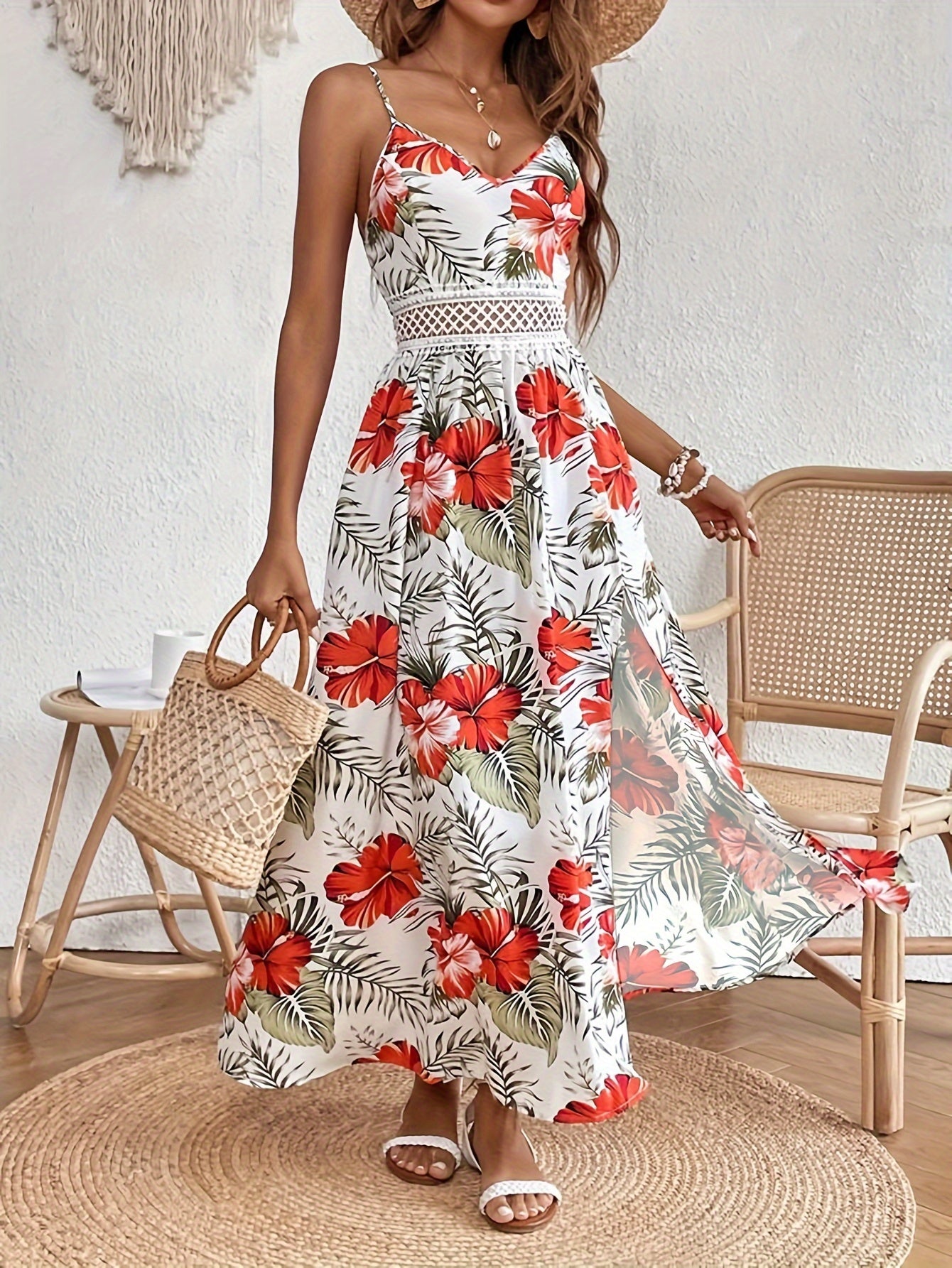 Floral Maxi Dress - Boho & Elegant