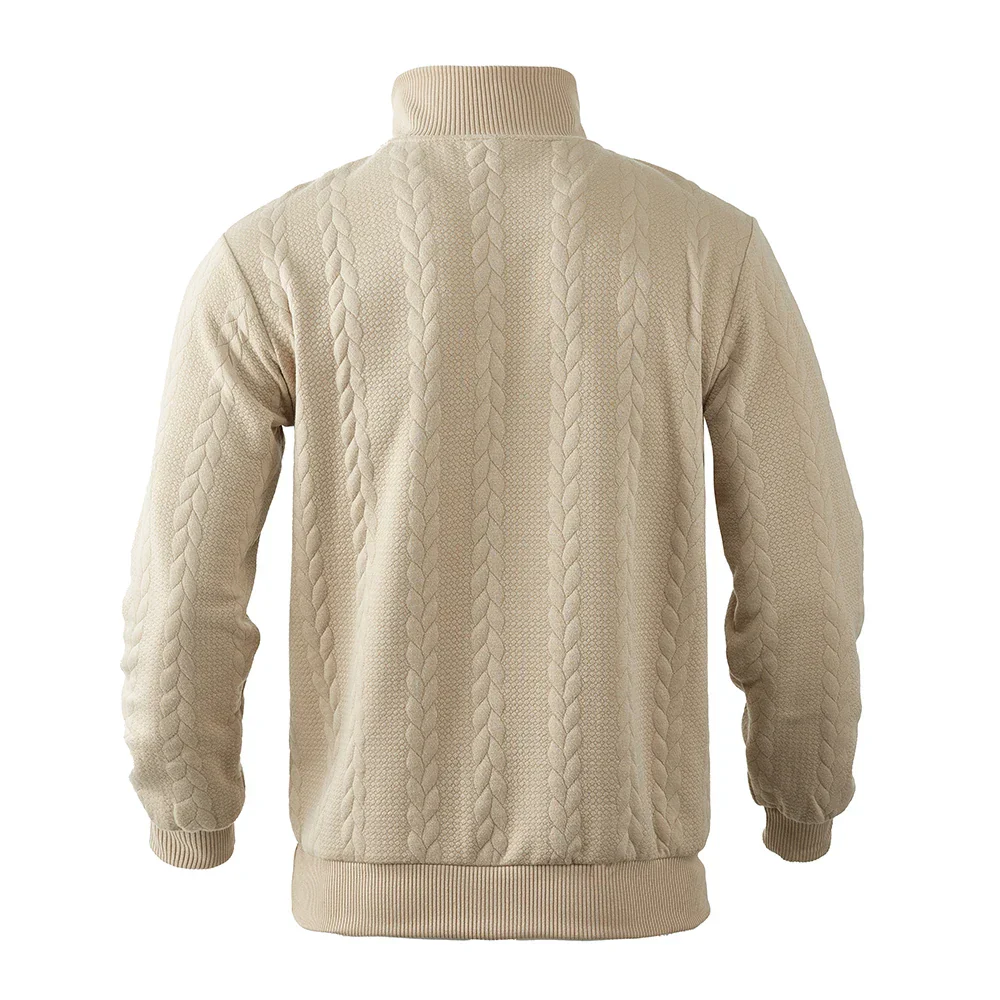 Men’s Quarter Zip Sweater – Classic Everyday Fit