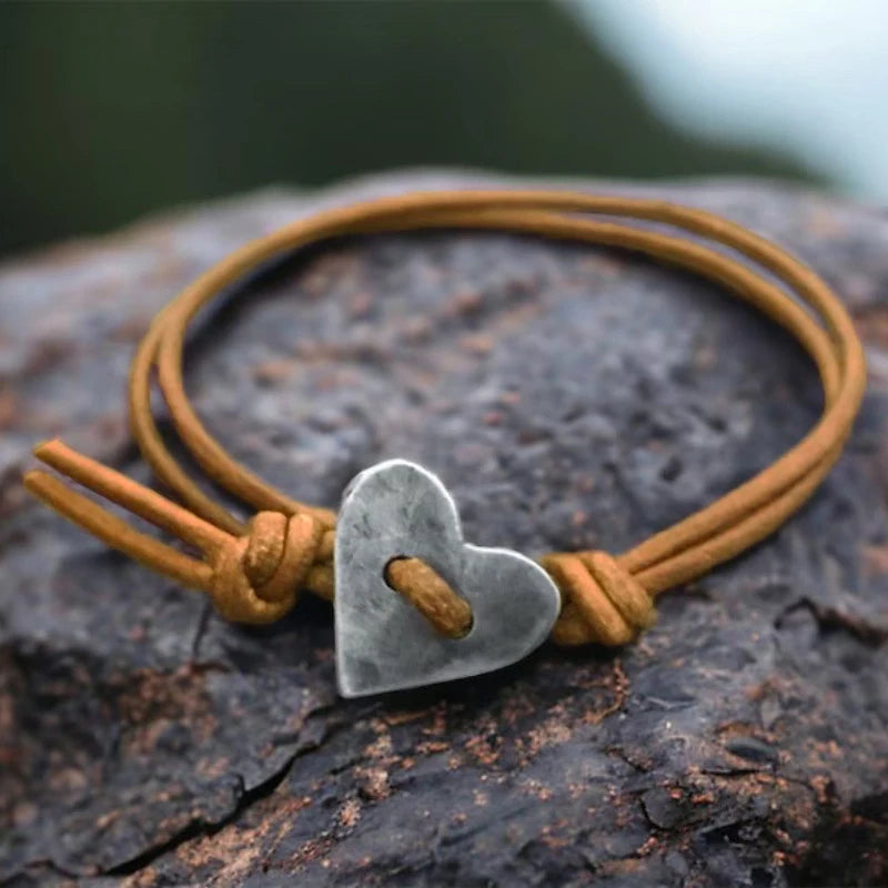 Heart Symbol Cord Bracelet