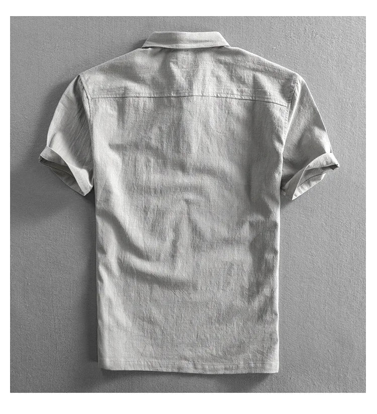 Classic Linen Polo Shirt – Breathable & Lightweight