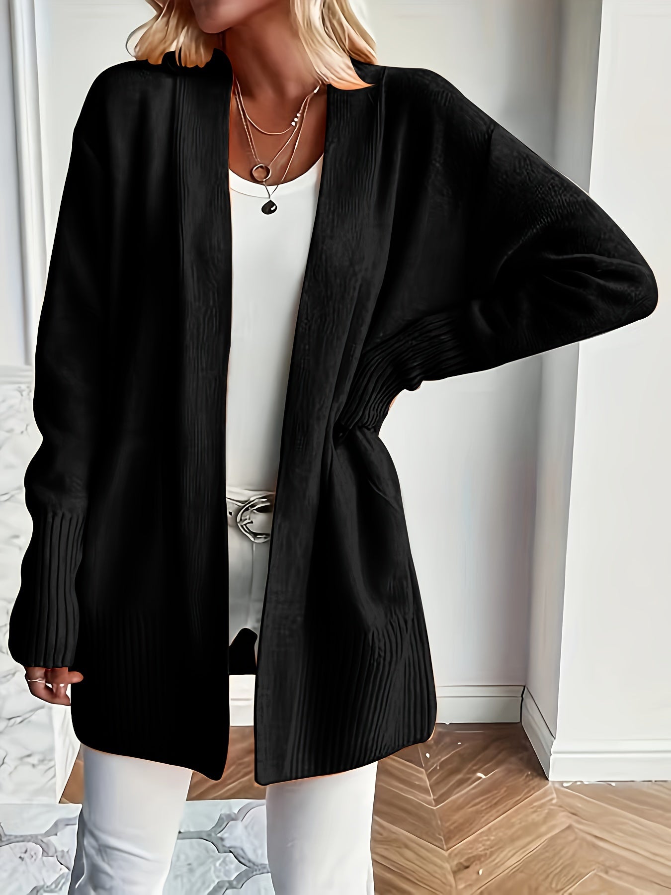 Cozy Open Front Cardigan