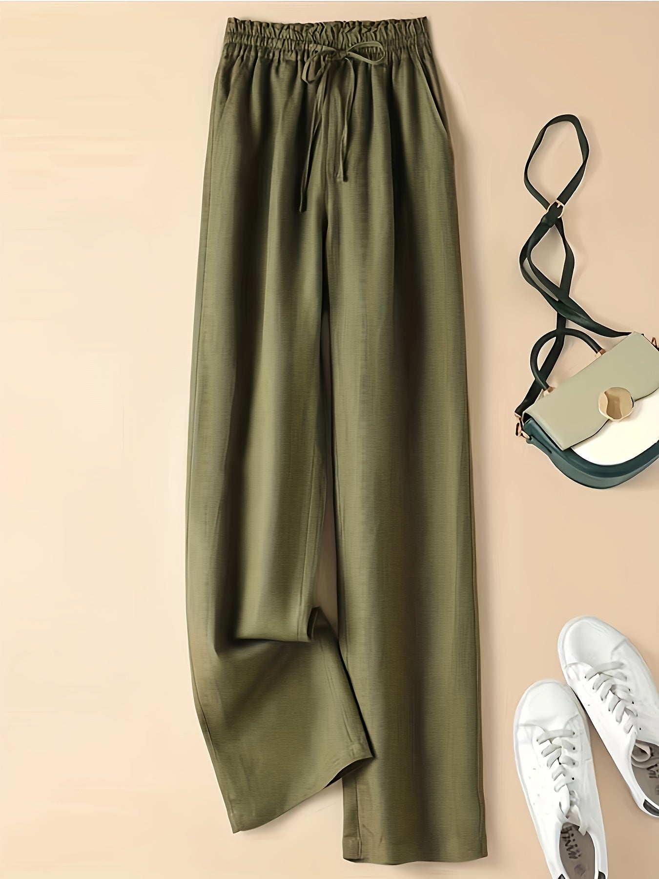 High-Waist Linen Pants – Lightweight, Breathable
