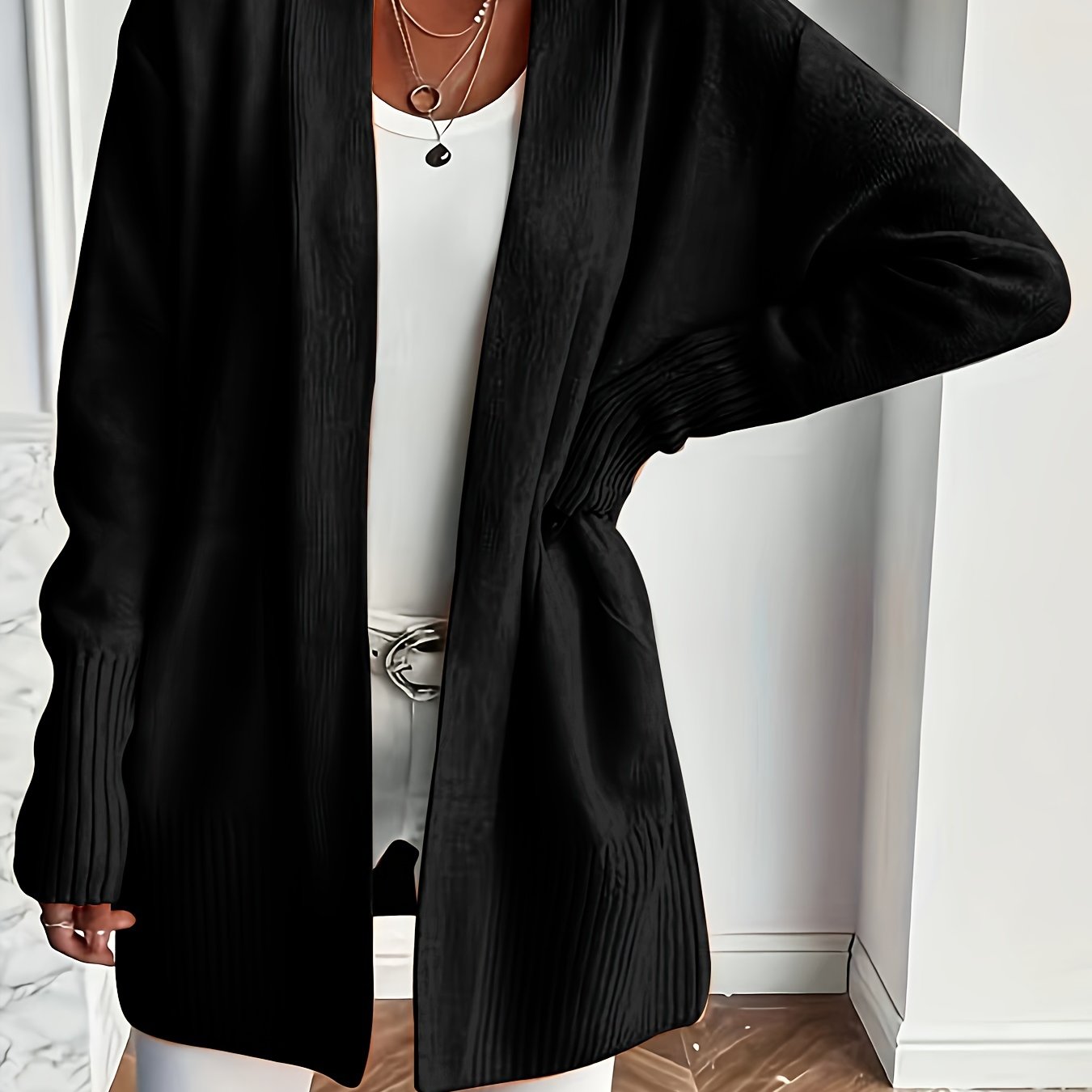 Cozy Open Front Cardigan