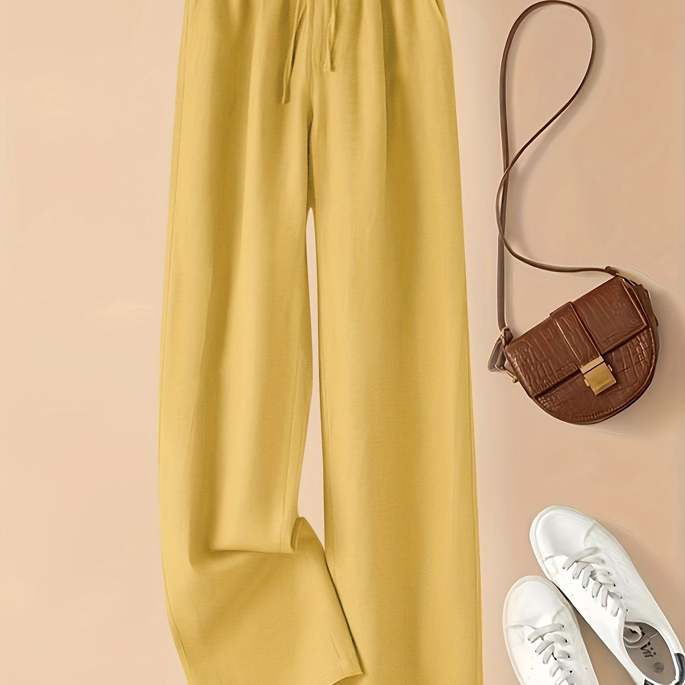 High-Waist Linen Pants – Lightweight, Breathable