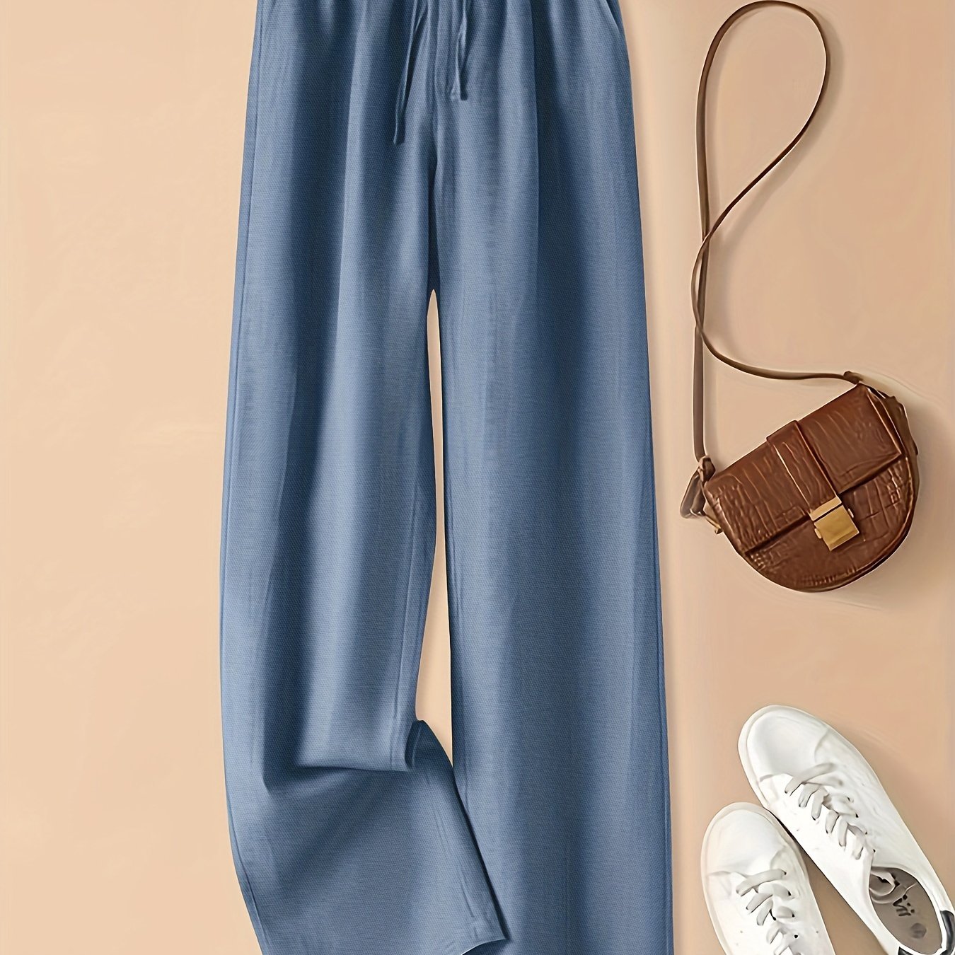 High-Waist Linen Pants – Lightweight, Breathable