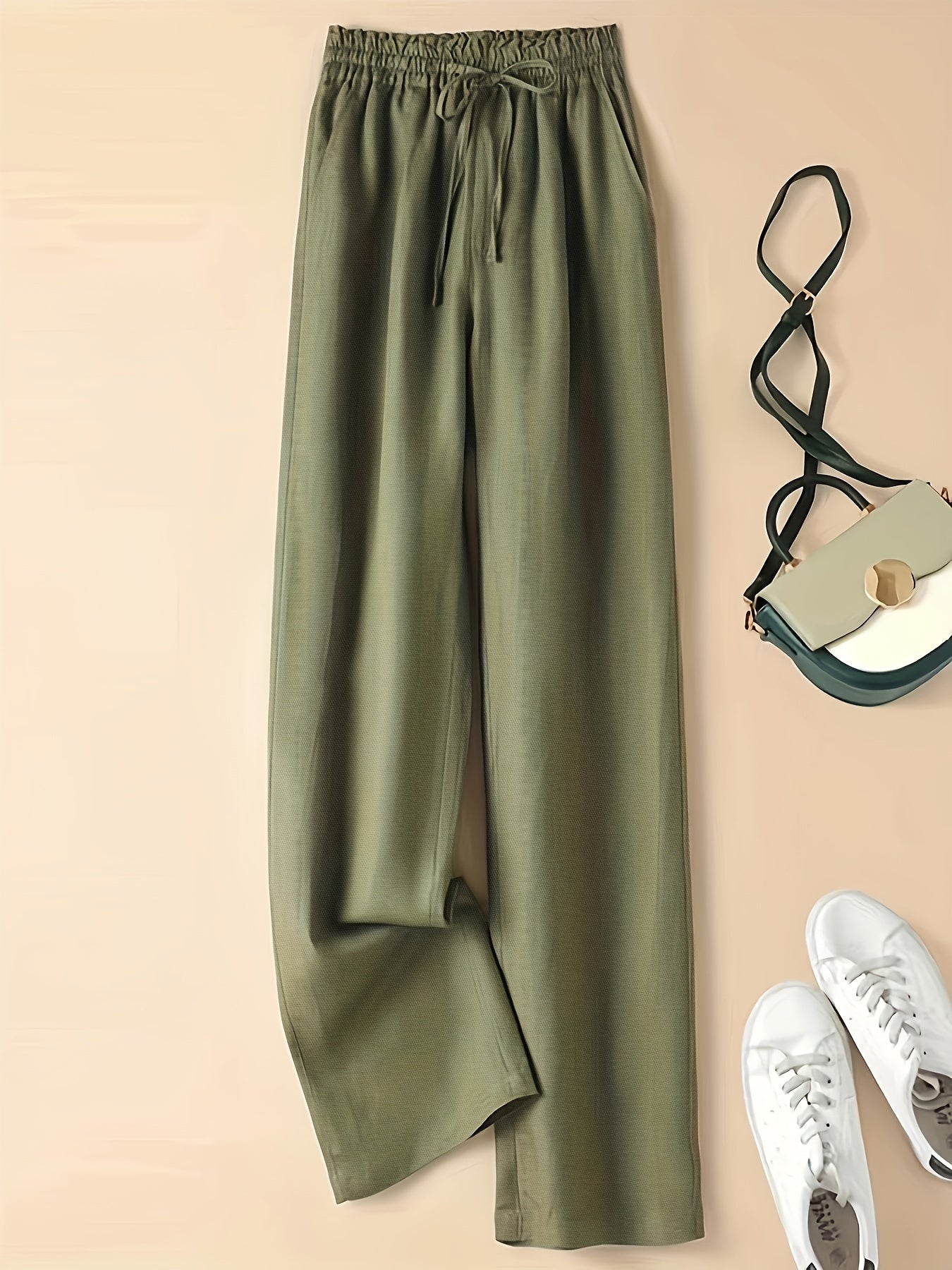 High-Waist Linen Pants – Lightweight, Breathable