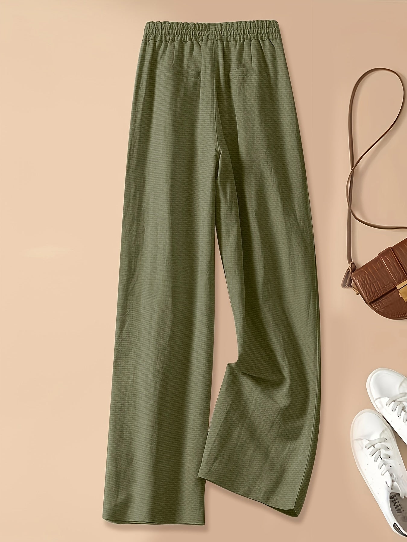 High-Waist Linen Pants – Lightweight, Breathable