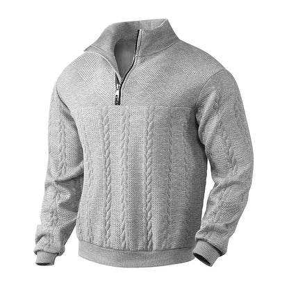 Men’s Quarter Zip Sweater – Classic Everyday Fit