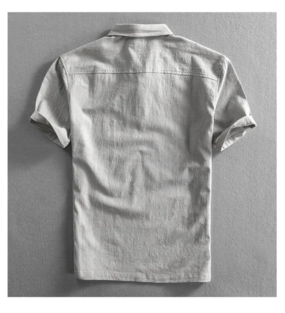 Classic Linen Polo Shirt – Breathable & Lightweight