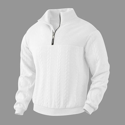 Men’s Quarter Zip Sweater – Classic Everyday Fit