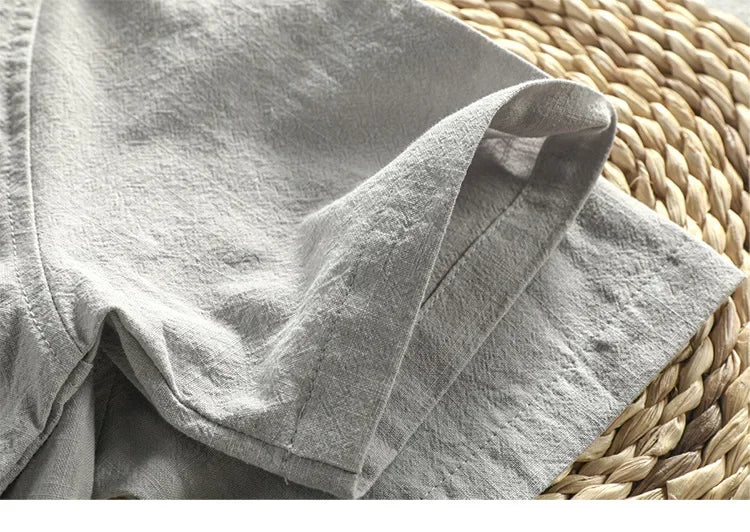 Classic Linen Polo Shirt – Breathable & Lightweight