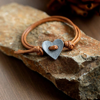 Heart Symbol Cord Bracelet