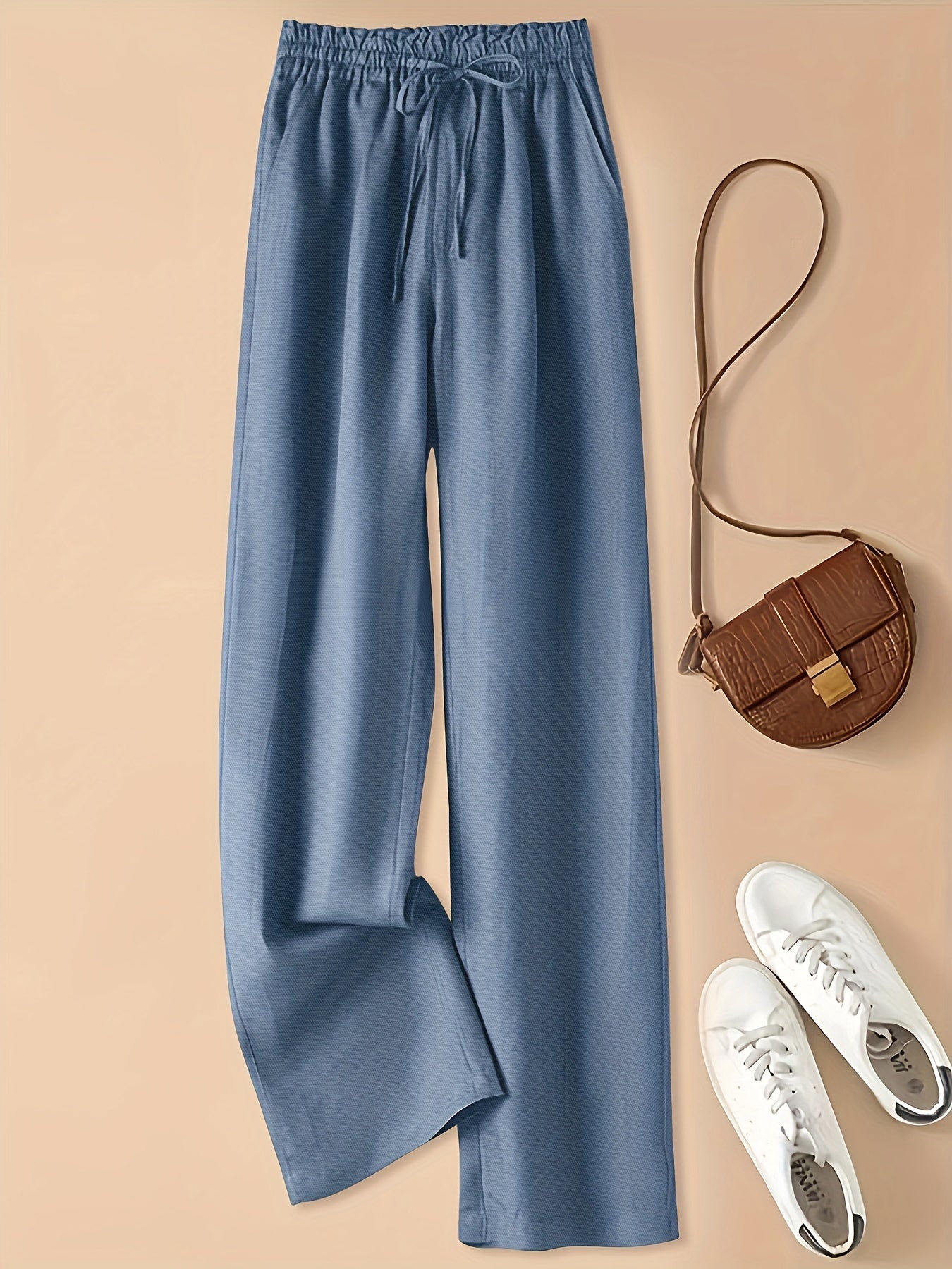 High-Waist Linen Pants – Lightweight, Breathable