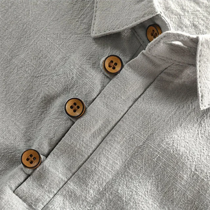 Classic Linen Polo Shirt – Breathable & Lightweight