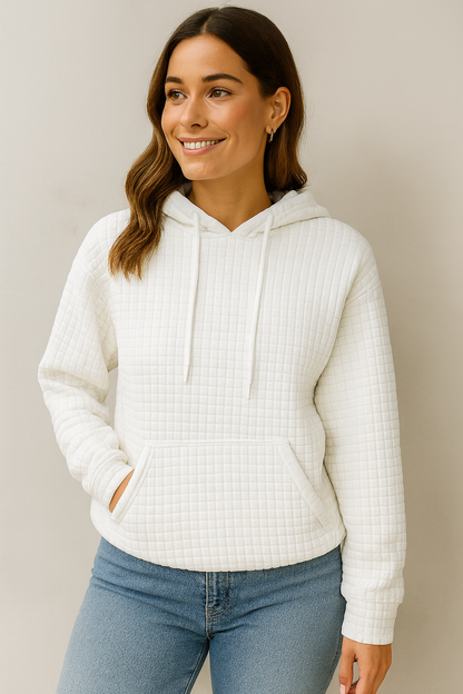 Waffle Knit Hoodie